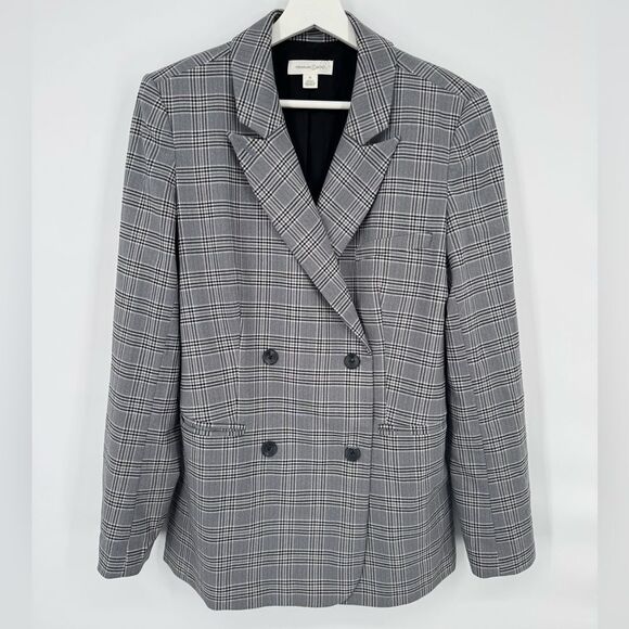 Treasure & Bond Black and White Plaid Blazer Size Medium - Picture 9 of 9